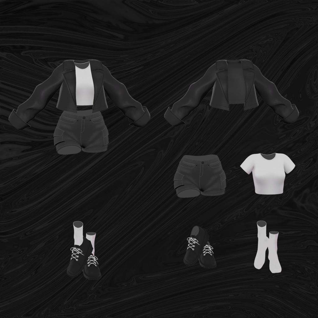 【しなの - Shinano】Leather Set Cloth