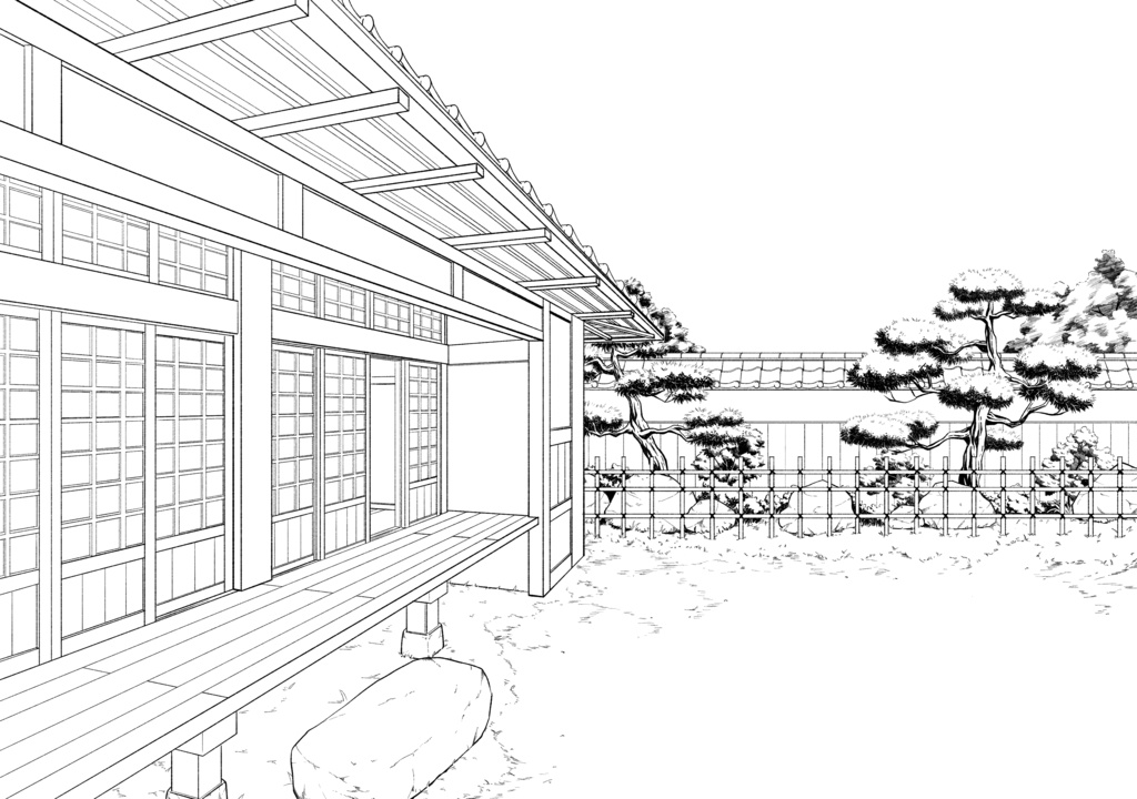 【無配DL】日本家屋　庭付き