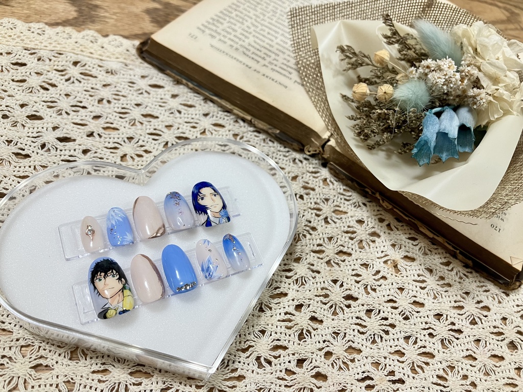 オーダーネイルチップ🤍テニスの王子様👑🍀 | 池袋痛ネイル