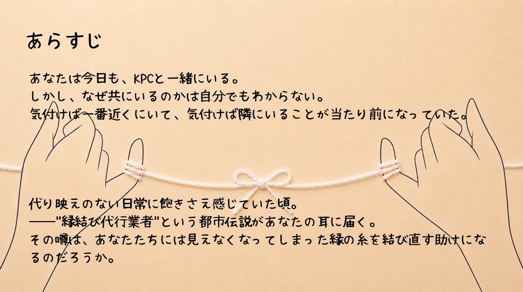【CoC6】見えない糸にくちづけ