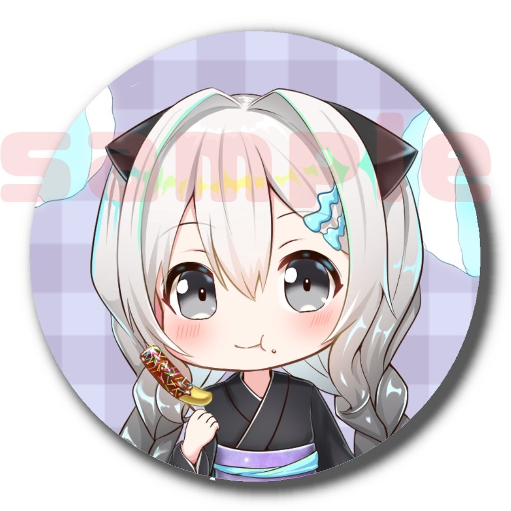 宮杜楓子 V.ertex1周年記念限定缶バッジ≪浴衣≫