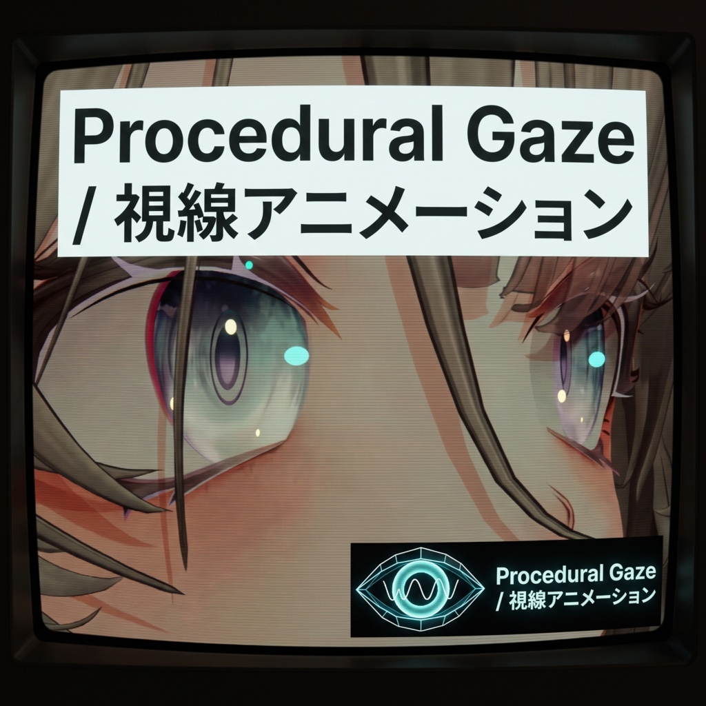 【全アバター対応】Procedural Gaze - 自然な視線シミュレーション / Eye Movement Simulation