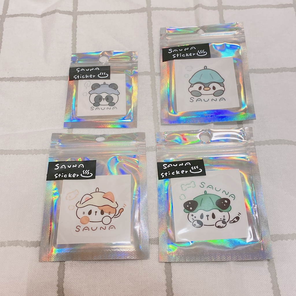 サウナあにまるず　耐水ステッカー