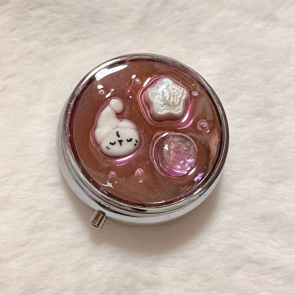 ハンドメイド（おやすみねこピンクver）