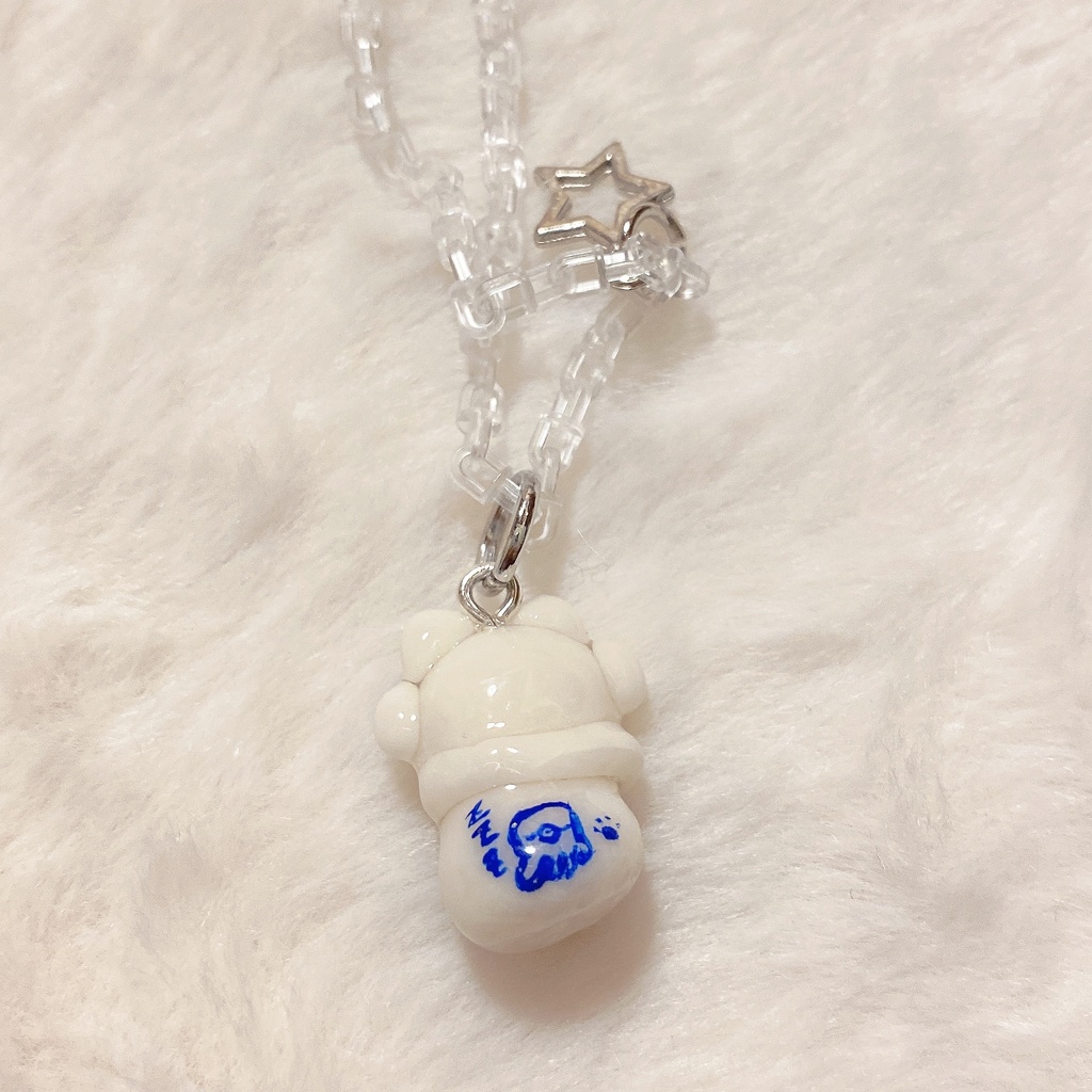 ハンドメイド(アポロくん立体ミニミニフィギュアキーホルダー)