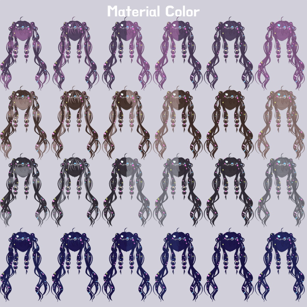 🍭9 avatars🍭 VRC Lollipop Hair