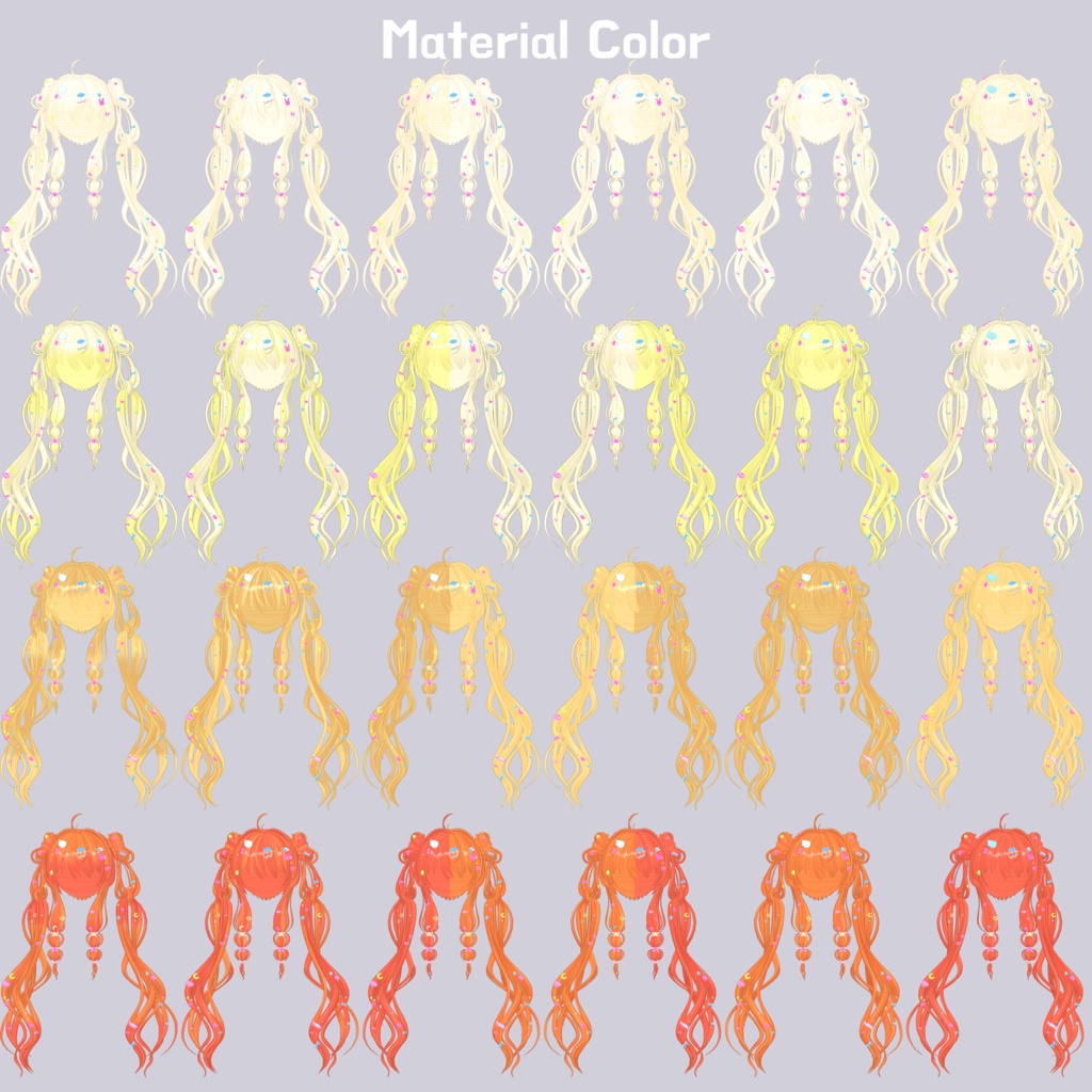 🍭9 avatars🍭 VRC Lollipop Hair