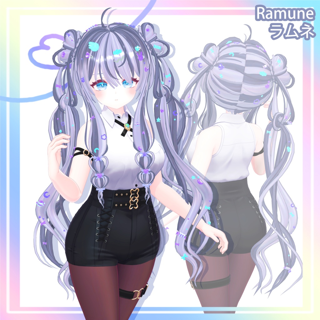 🍭9 avatars🍭 VRC Lollipop Hair