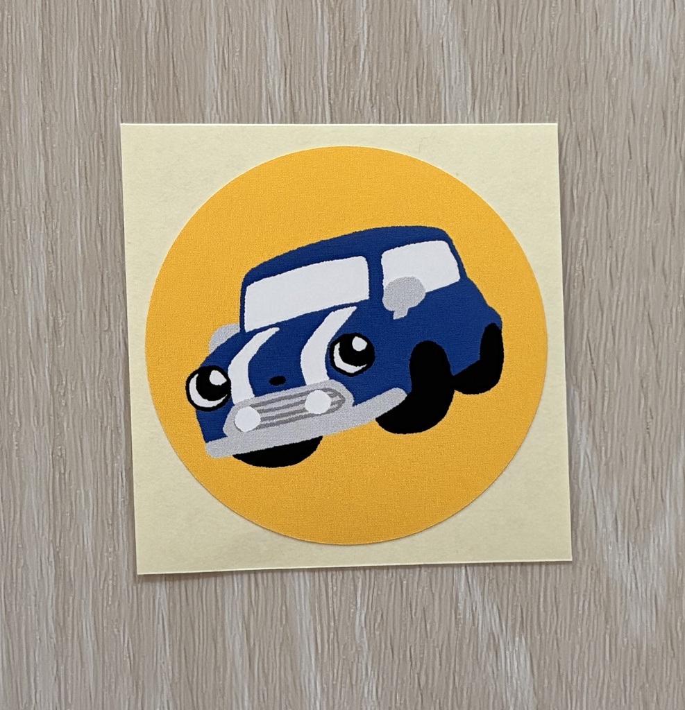 クラシックなクルマのステッカー