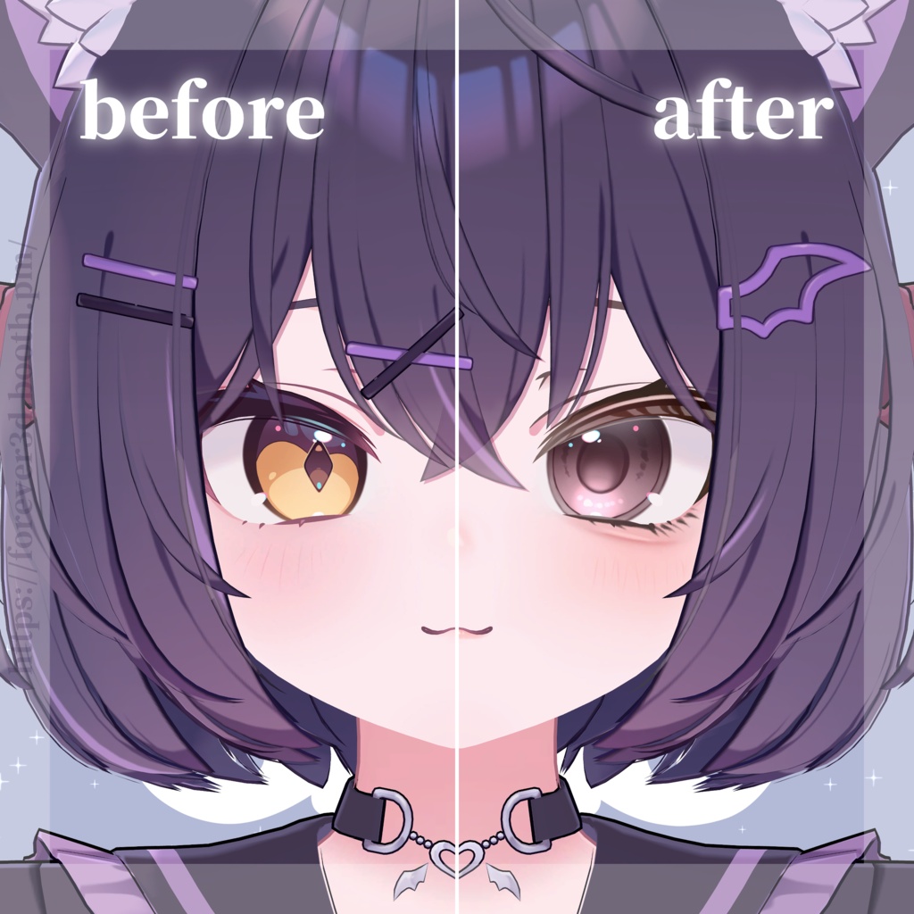 🎉 販売記念SALE開催中!【ショコラ -Chocolat-】普通のテクスチャ Ordinary eye texture & make up & Blendshape