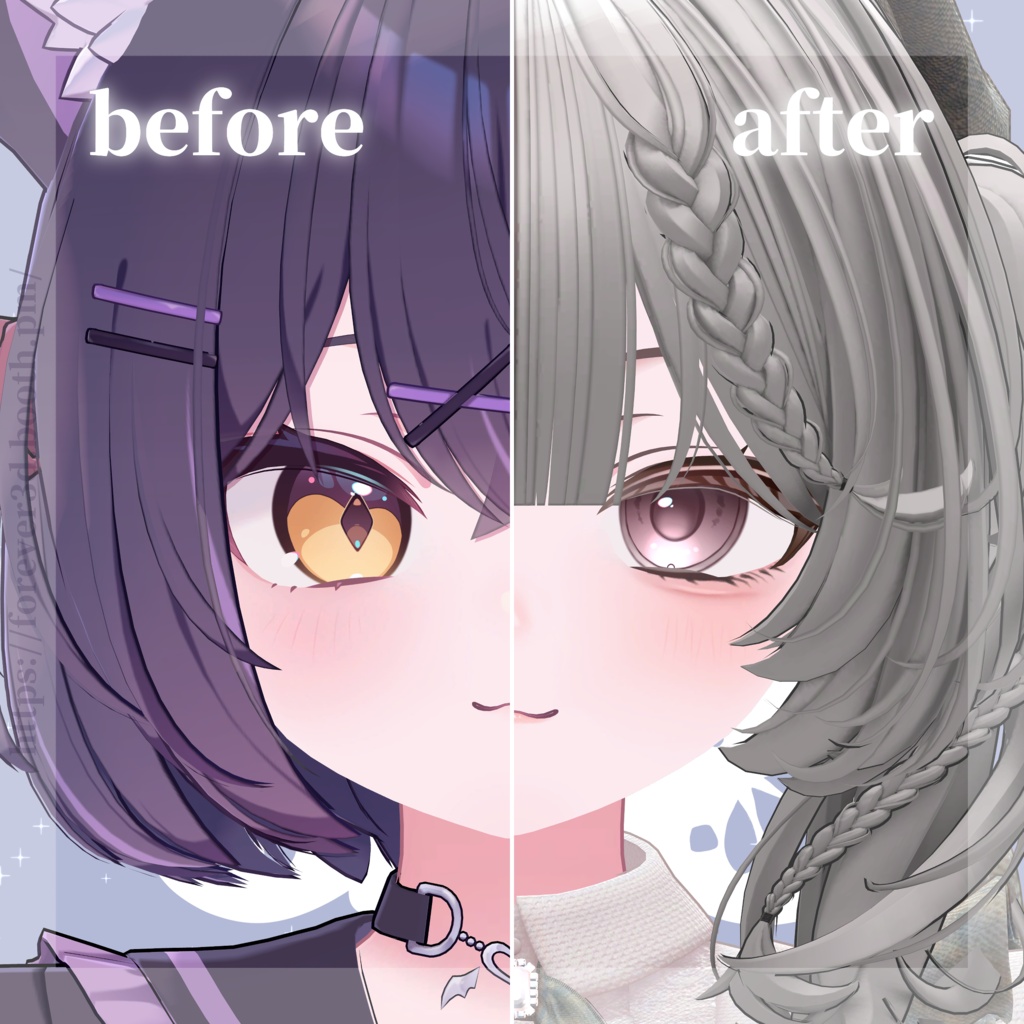 🎉 販売記念SALE開催中!【ショコラ -Chocolat-】普通のテクスチャ Ordinary eye texture & make up & Blendshape