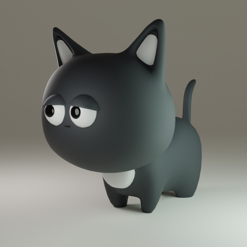【３Dモデル】ねこち