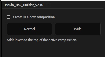 【無料】Ishida Box Builder|After Effects用3Dボックス作成スクリプト
