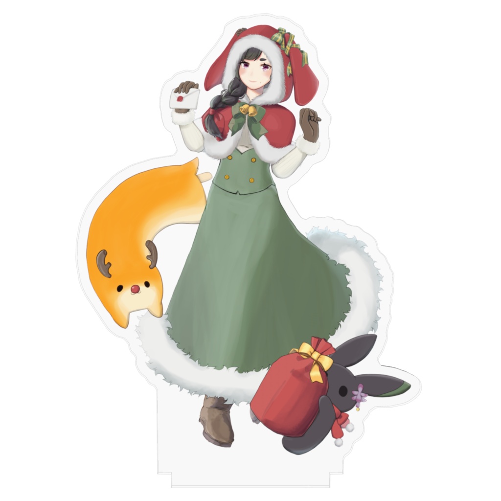 【オンデマンド生産】23年クリスマス衣装(うさみみフード)