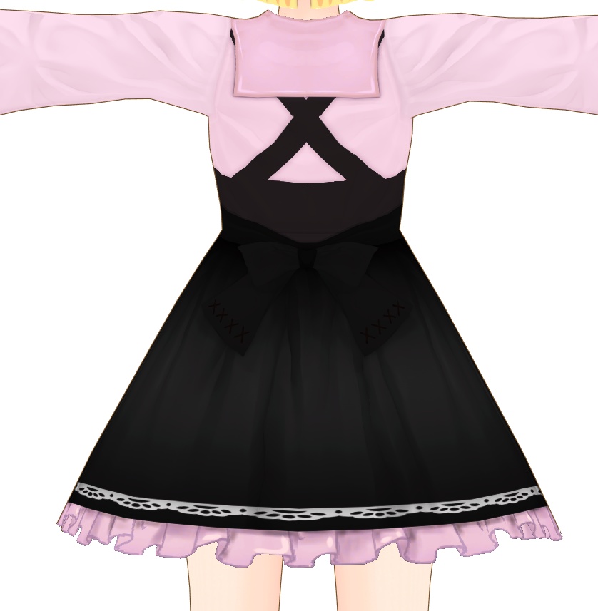 Vroid用衣装(シンデレラバスト向け) ドレスメーカープロ作成