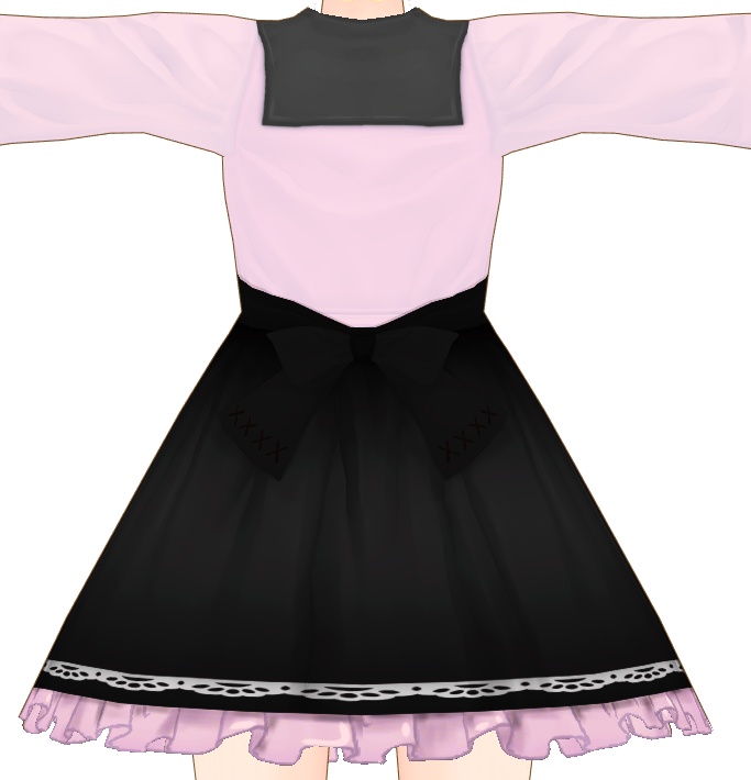 Vroid用衣装 ドレスメーカープロ作成