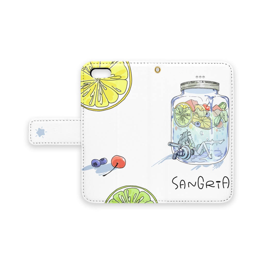 手帳型iPhoneケース ベルト/ストラップホール有りタイプ