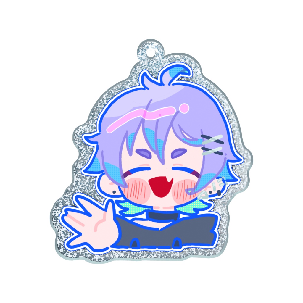 naque ステッカー風SD ラメアクキー