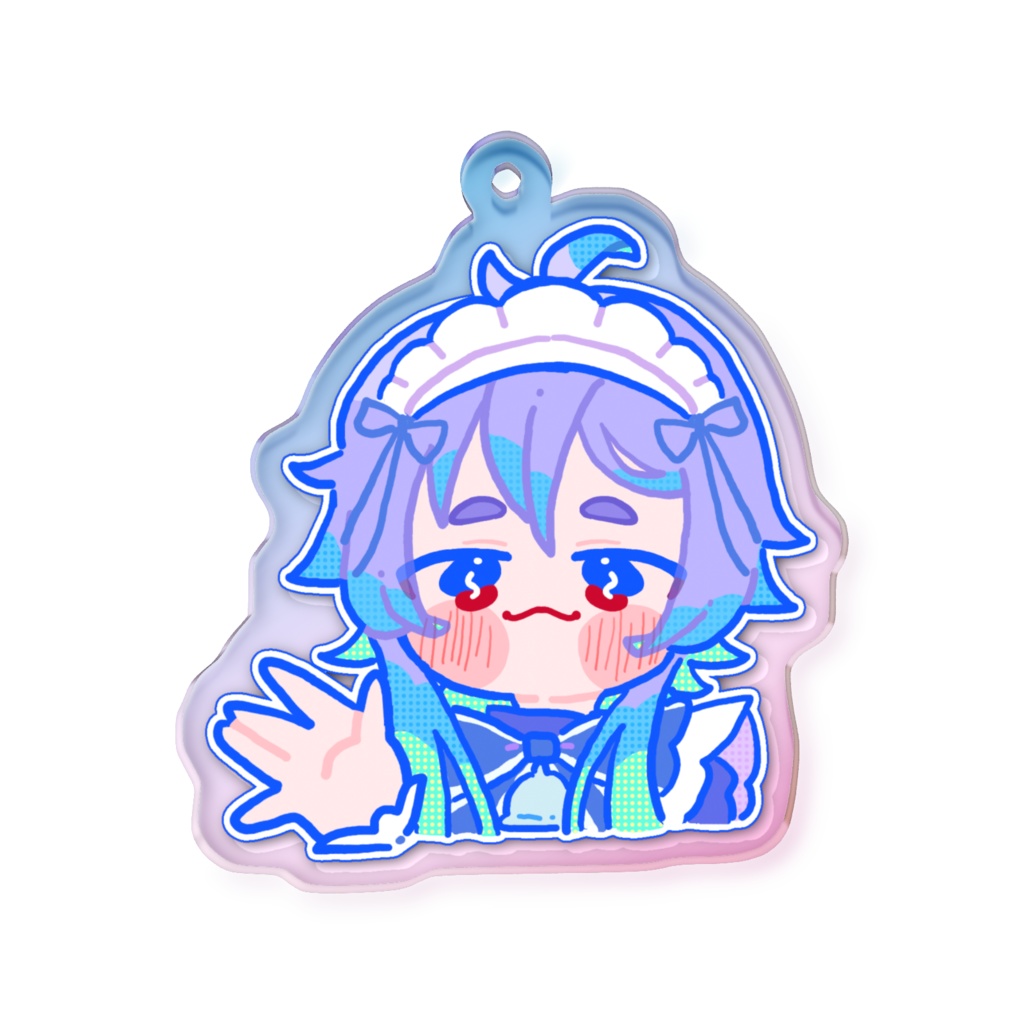 naque ステッカー風SD(ジャージメイド) オーロラアクキー