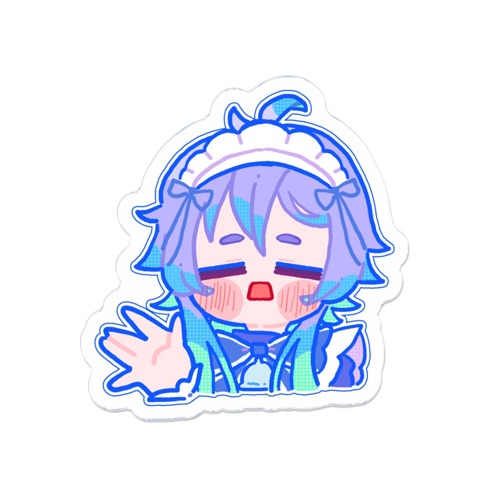 naque ステッカー風SD(ジャージメイド) アクリルバッジ