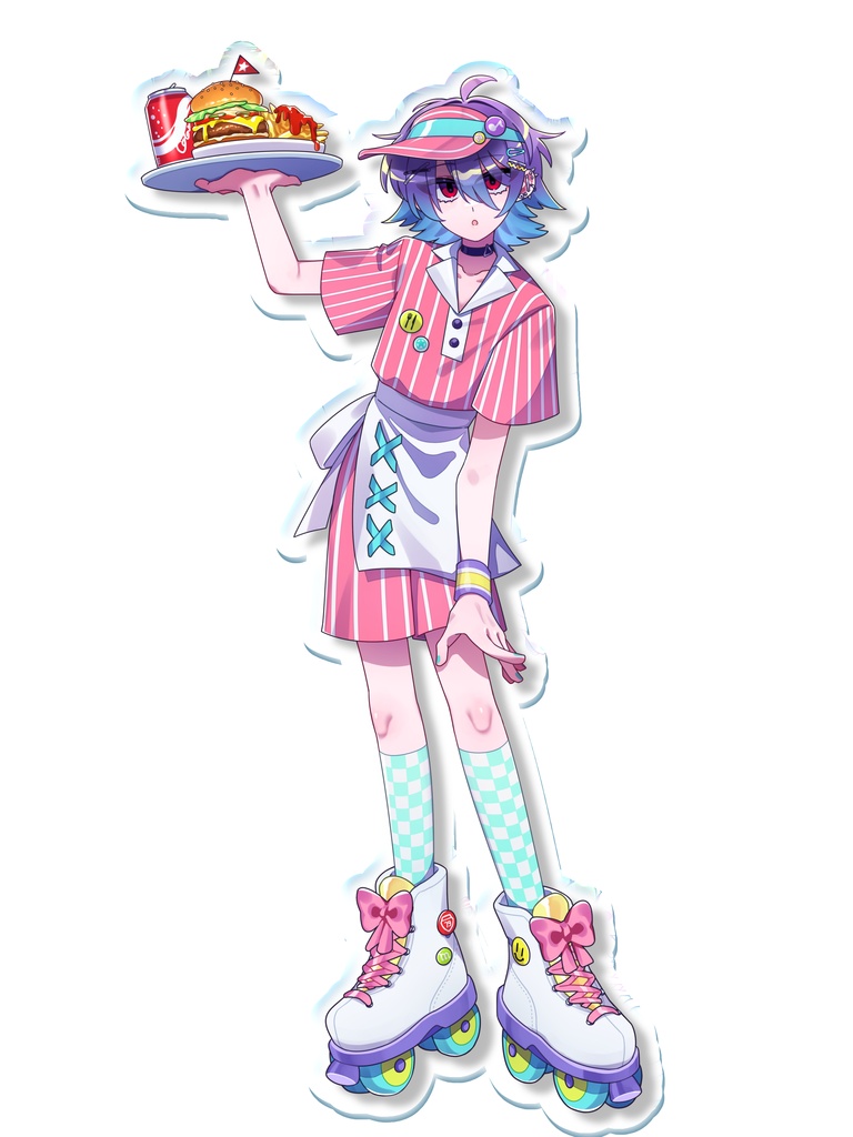 naque ダイナーアクリルスタンド(ピンク)