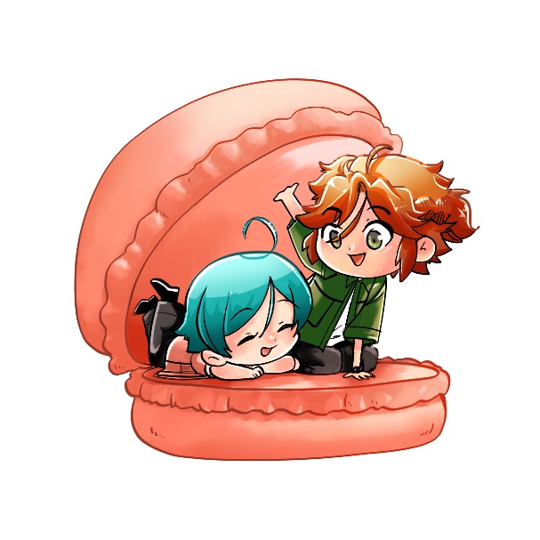 アクリルキーホルダー　マカロン