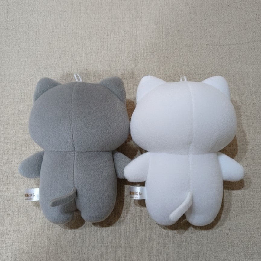 しろにゃん&くろにゃんぬいぐるみストラップ