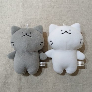 しろにゃん&くろにゃんぬいぐるみストラップ