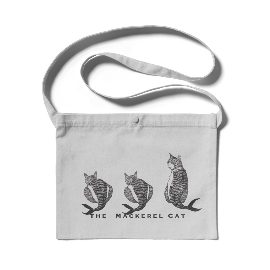 振り向く鯖猫のサコッシュ