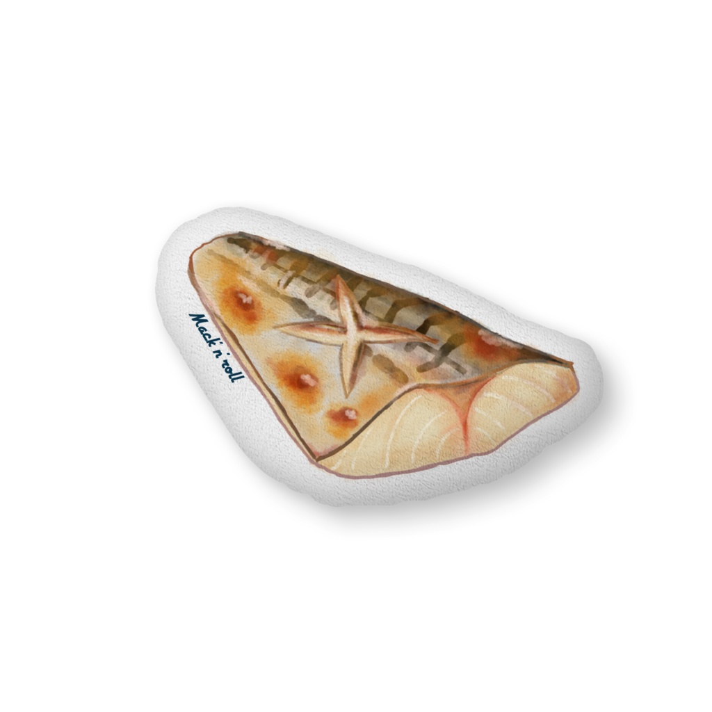 リバーシブル鯖クッション(切り身×塩焼き)