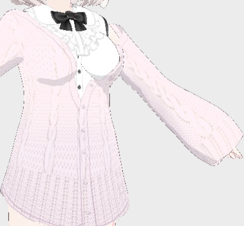 【VRoid】ニットカーディガン