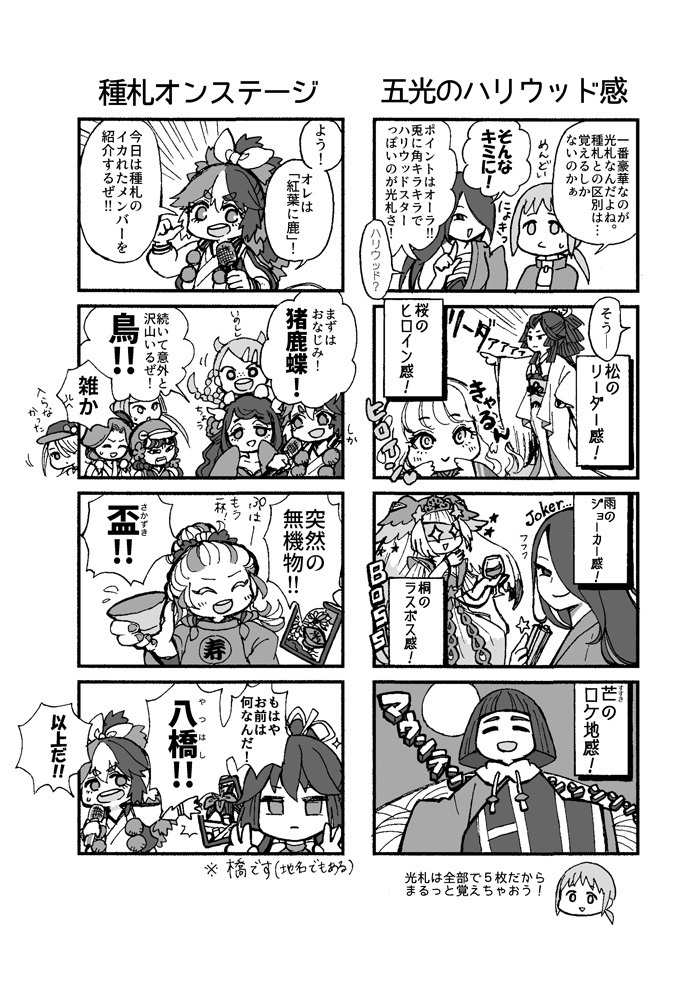 花札擬人化 少女八八花