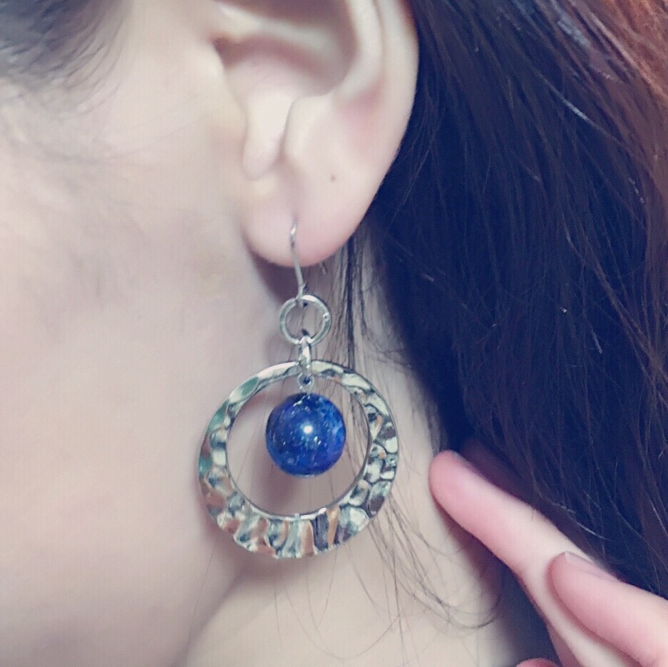 夜空色モチーフ イヤーアクセサリー