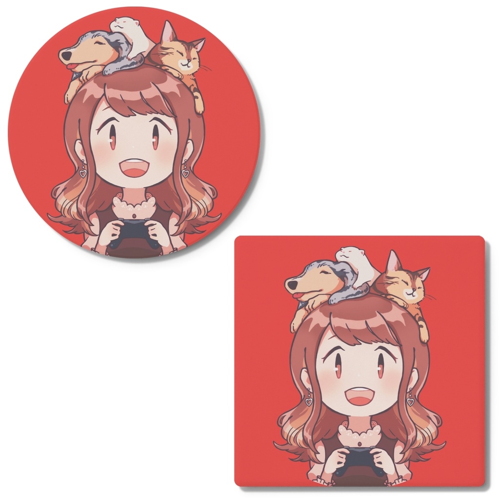 リアるんちゃんアイコン コースター（全２種）