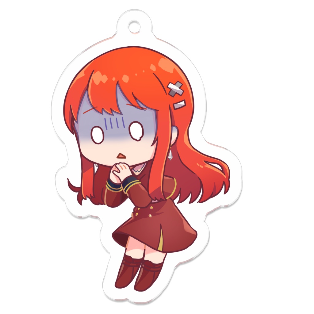 ちびVるんちゃん(手合わせ)アクリルキーホルダー がくぶるVer.