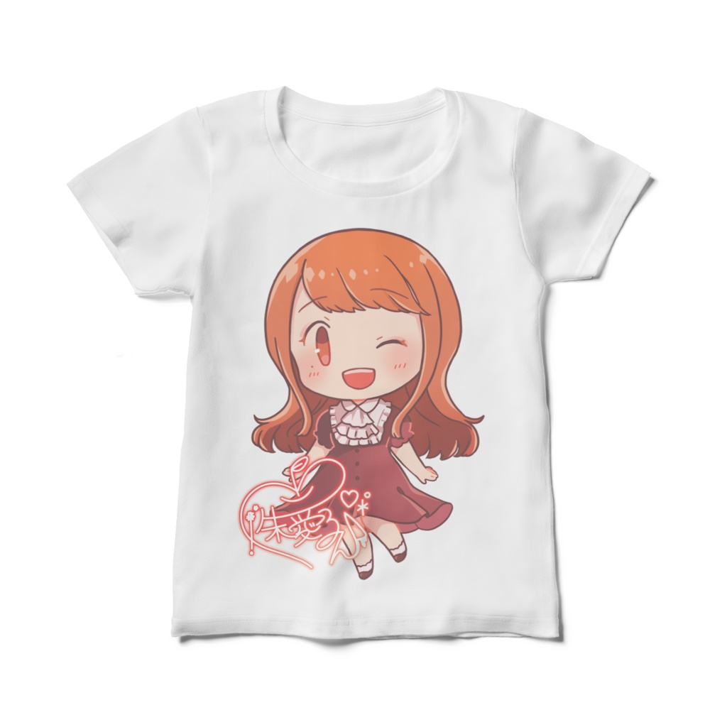 リアるんちゃんレディースTシャツ ウインクVer.