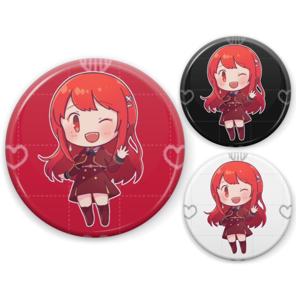 ちびVるんちゃん缶バッジ ウインクVer.