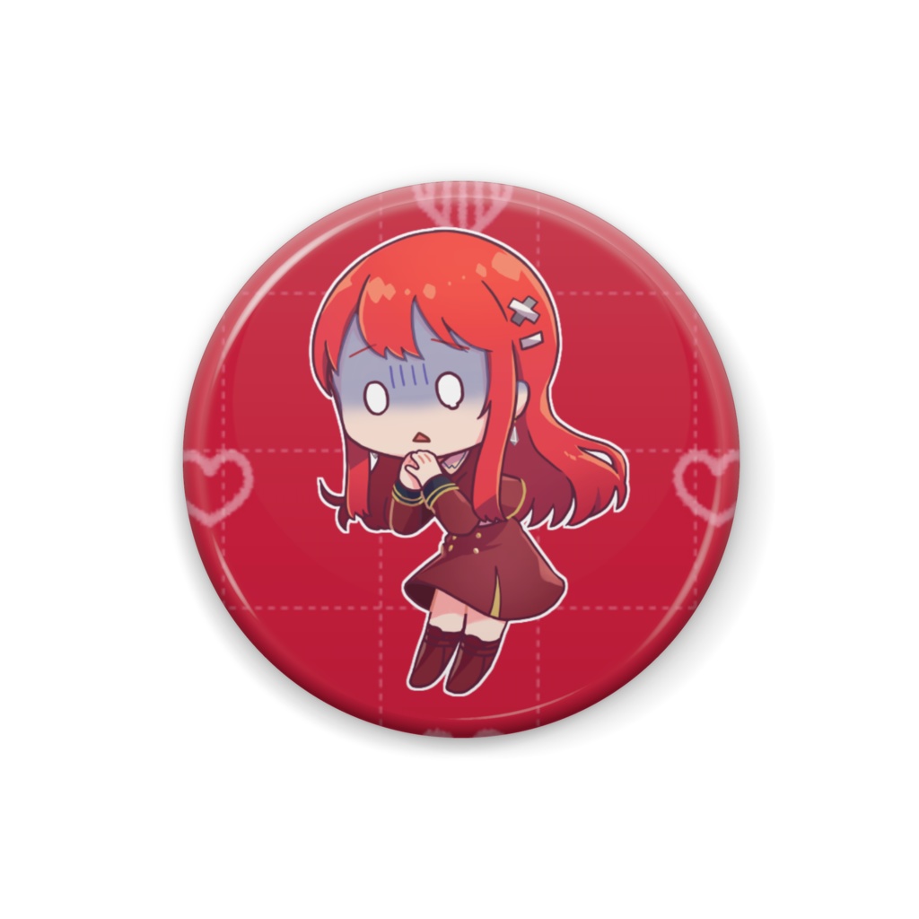 ちびVるんちゃん(手合わせ)缶バッジ がくぶるVer.