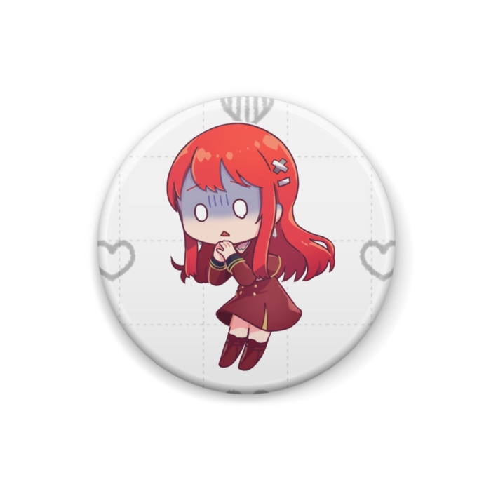 ちびVるんちゃん(手合わせ)缶バッジ がくぶるVer.