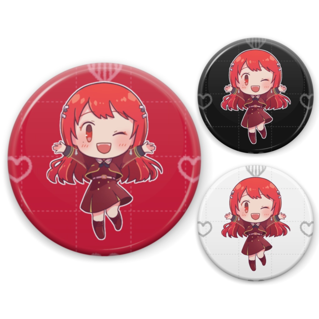 ちびVるんちゃん(わーい)缶バッジ ウインクVer.