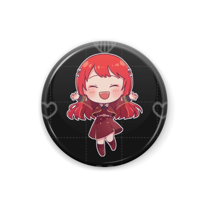 ちびVるんちゃん(わーい)缶バッジ にっこりVer.