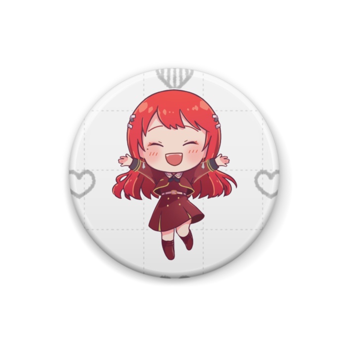 ちびVるんちゃん(わーい)缶バッジ にっこりVer.