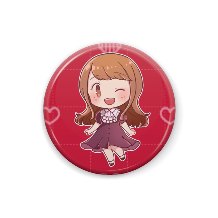 リアるんちゃん缶バッジ ウインクVer.