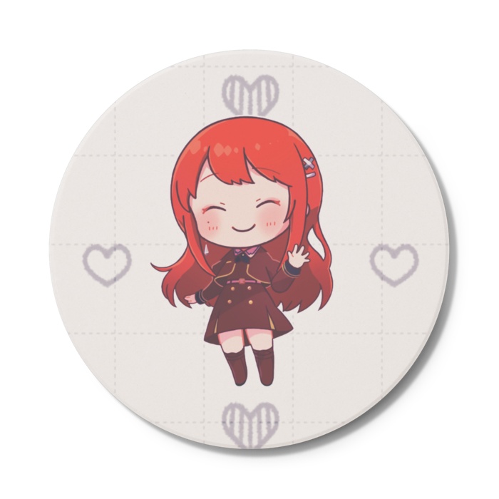 ちびVるんちゃんコースター にっこりVer.