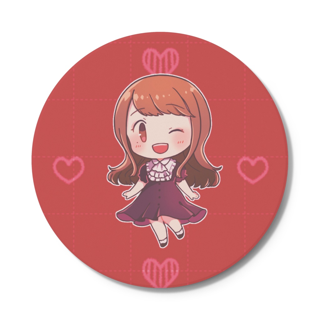 リアるんちゃんコースター ウインクVer.