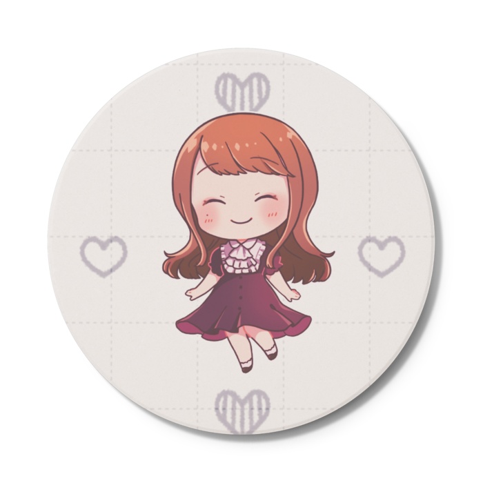 リアるんちゃんコースター にっこりVer.