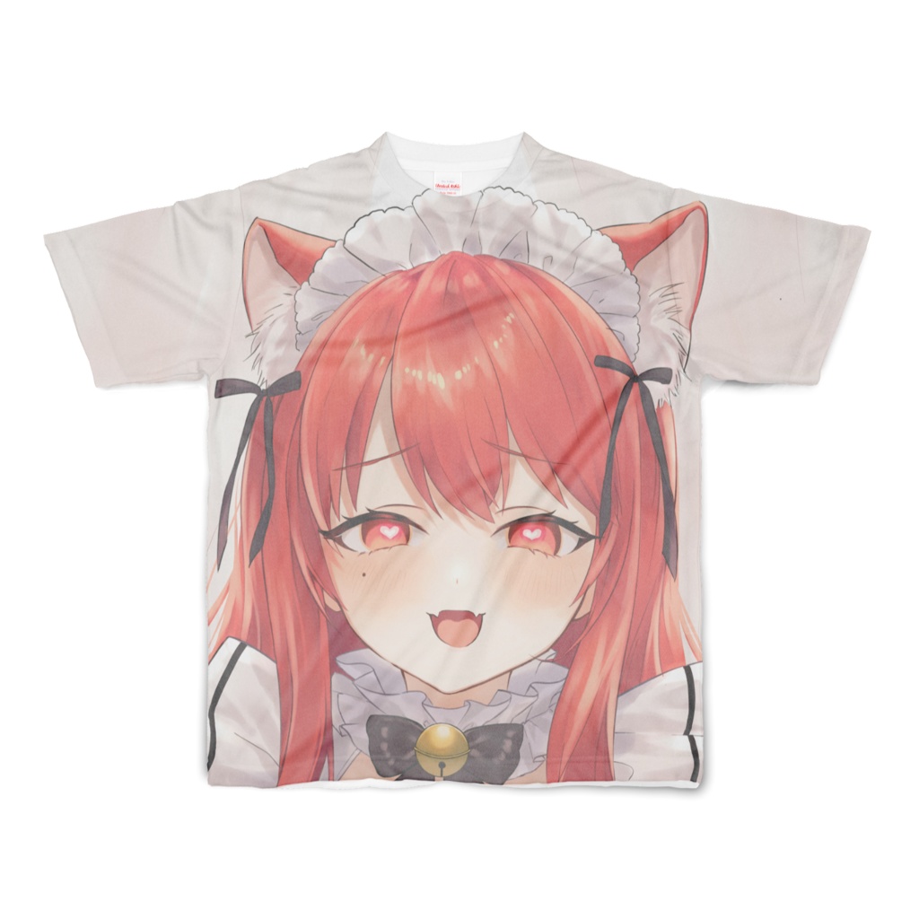 猫耳メイドフルグラフィックTシャツ メスガキVer.