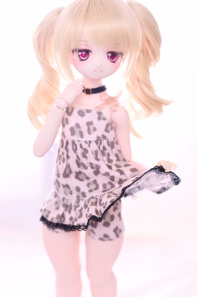 「即納品」MDD-レオパード柄部屋着「33+シュシュ製作」