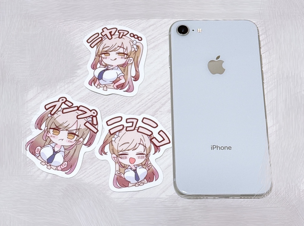 SDキャラダイカットステッカー3枚セット|ボクをいじめるこのギャルを精液催眠でNTRます。