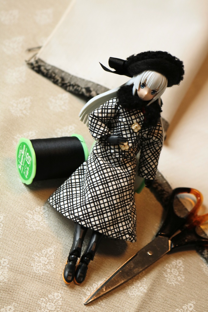 1/12サイズ服『モノトーンセットアップ』